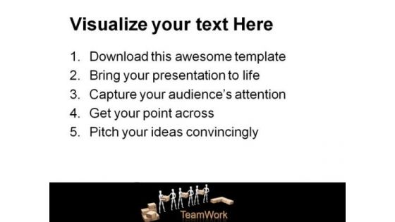 Teamwork01 Business PowerPoint Background And Template 1210