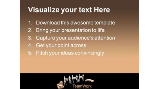 Teamwork01 Business PowerPoint Background And Template 1210