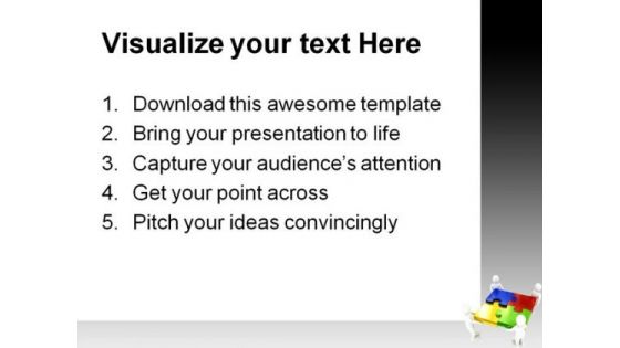 Teamwork02 Business PowerPoint Themes And PowerPoint Slides 0811