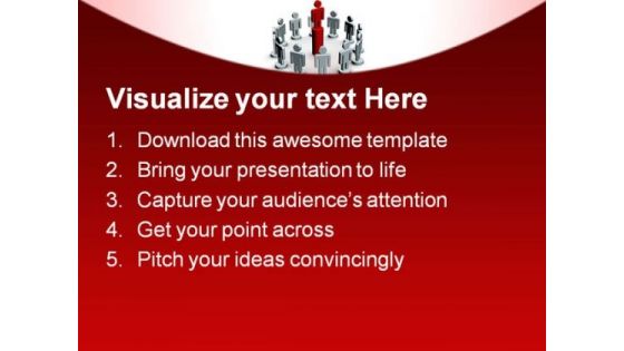 Teamwork02 Leadership PowerPoint Templates And PowerPoint Backgrounds 0611