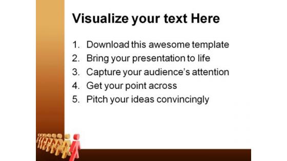 Teamwork And Leader Leadership PowerPoint Themes And PowerPoint Slides 0811