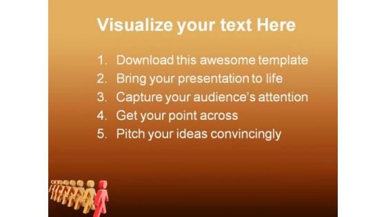 Teamwork And Leader Leadership PowerPoint Themes And PowerPoint Slides 0811