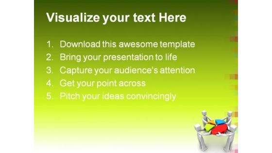 Teamwork And Performance Business PowerPoint Template 1110