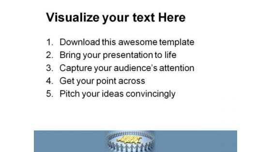 Teamwork And Puzzle Leadership PowerPoint Themes And PowerPoint Slides 0811