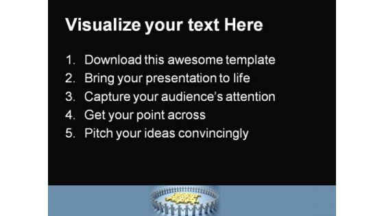 Teamwork And Puzzle Leadership PowerPoint Themes And PowerPoint Slides 0811
