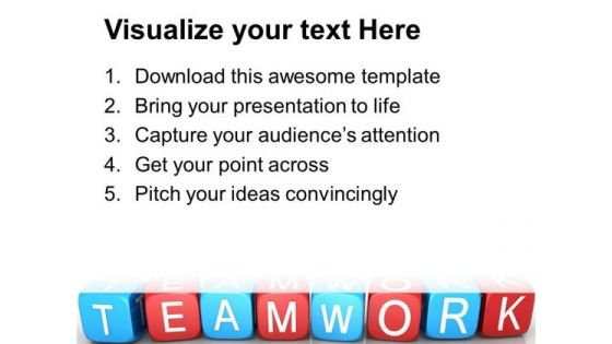 Teamwork Blocks Success PowerPoint Templates And PowerPoint Themes 0512