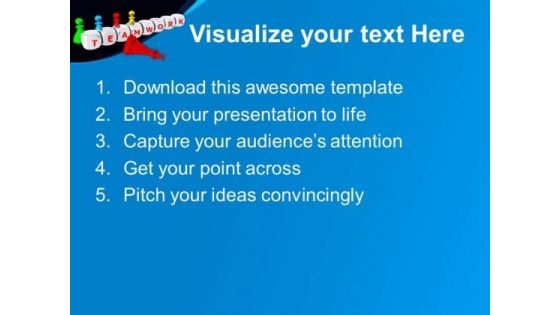 Teamwork Can Achieve Success PowerPoint Templates Ppt Backgrounds For Slides 0513