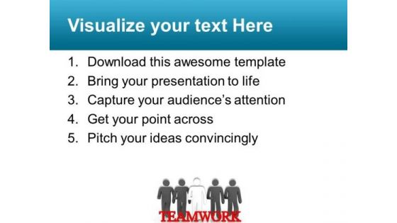 Teamwork Can Create Good Impact PowerPoint Templates Ppt Backgrounds For Slides 0713