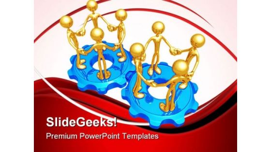 Teamwork Concept Communication PowerPoint Themes And PowerPoint Slides 0811