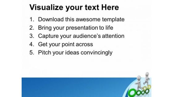 Teamwork Concept To Develop Business Efficiency PowerPoint Templates Ppt Backgrounds For Slides 0513