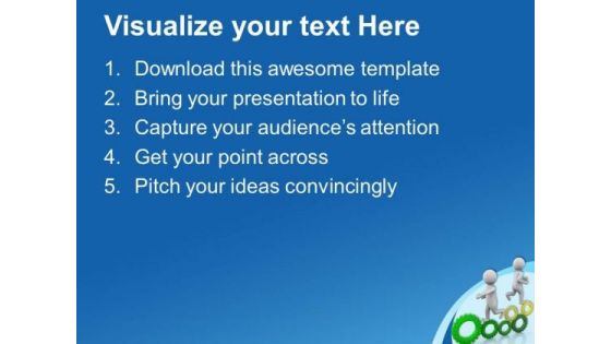 Teamwork Concept To Develop Business Efficiency PowerPoint Templates Ppt Backgrounds For Slides 0513