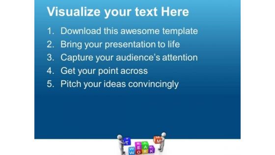 Teamwork For Business Success PowerPoint Templates Ppt Backgrounds For Slides 0613