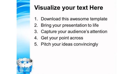 Teamwork For Success PowerPoint Templates Ppt Backgrounds For Slides 0413