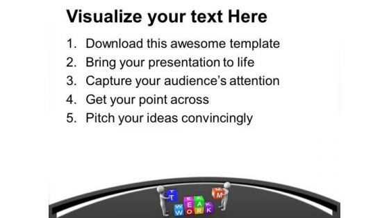 Teamwork Gives Great Results PowerPoint Templates Ppt Backgrounds For Slides 0613