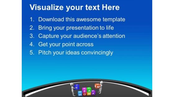Teamwork Gives Great Results PowerPoint Templates Ppt Backgrounds For Slides 0613