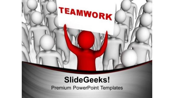 Teamwork Is Base Of Success PowerPoint Templates Ppt Backgrounds For Slides 0713