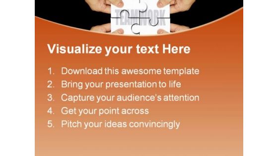 Teamwork Paper Handshake PowerPoint Templates And PowerPoint Backgrounds 0811