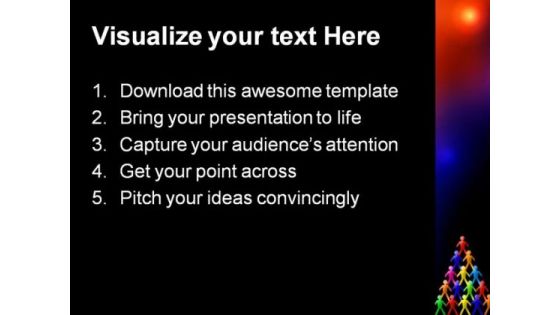 Teamwork People PowerPoint Template 1010