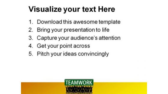 Teamwork People PowerPoint Templates And PowerPoint Backgrounds 0811
