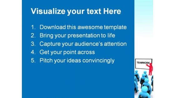 Teamwork Seminar01 Business PowerPoint Themes And PowerPoint Slides 0811