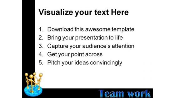Teamwork Unity Leadership PowerPoint Themes And PowerPoint Slides 0811