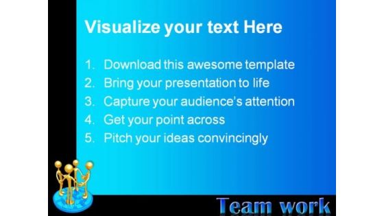 Teamwork Unity Leadership PowerPoint Themes And PowerPoint Slides 0811