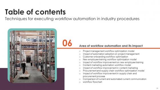 Techniques For Executing Workflow Automation In Industry Procedures Complete Deck