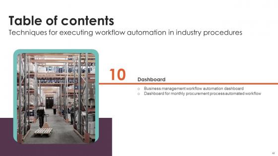 Techniques For Executing Workflow Automation In Industry Procedures Complete Deck