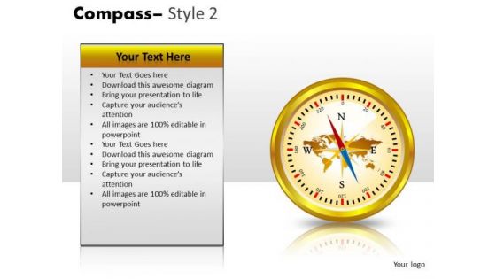 Technology Compass 2 PowerPoint Slides And Ppt Diagram Templates