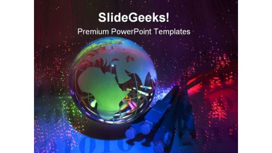 Technology Earth Global PowerPoint Templates And PowerPoint Backgrounds 0311