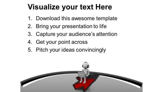 Technology Gives Right Path PowerPoint Templates Ppt Backgrounds For Slides 0713