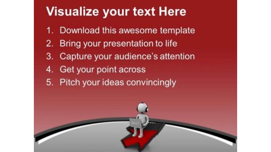 Technology Gives Right Path PowerPoint Templates Ppt Backgrounds For Slides 0713