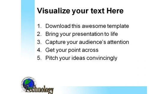 Technology Globe PowerPoint Templates And PowerPoint Backgrounds 0611