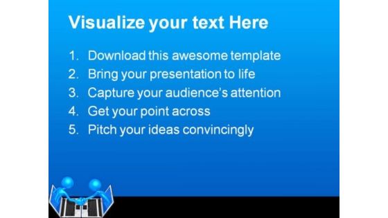 Technology Handshake Business PowerPoint Template 0810