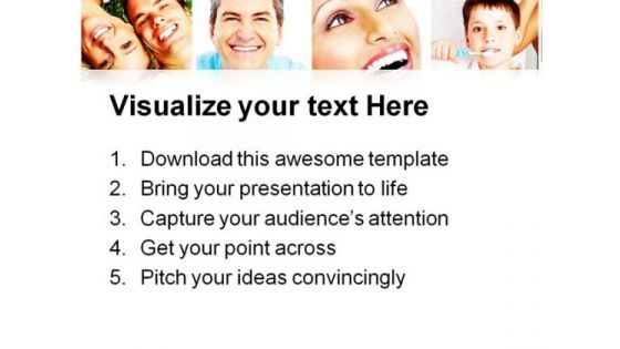 Teeth Collage Health PowerPoint Templates And PowerPoint Backgrounds 0511
