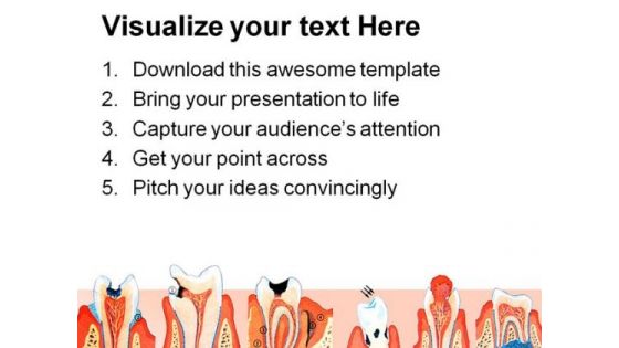 Teeth Illustration Dental PowerPoint Themes And PowerPoint Slides 0411