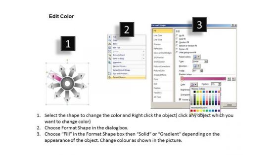Templates Flow 9 Diverging Arrows Process Model Ppt Cycle Chart PowerPoint