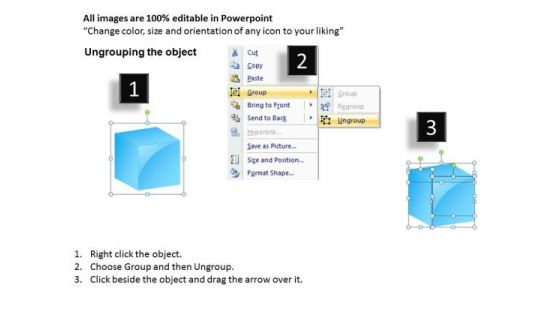 Templates For PowerPoint With Cube Diagrams