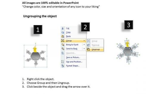 Templates Process Diagram Six Decisions Ppt Arrow Software PowerPoint