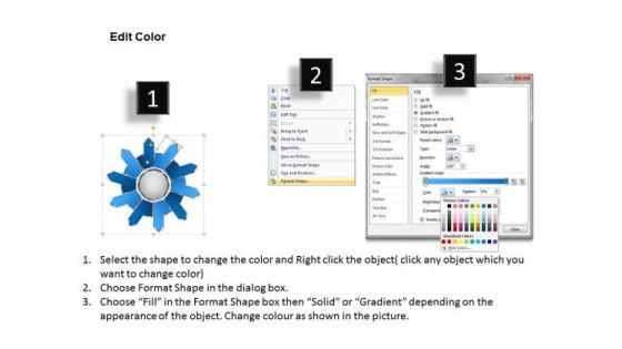 Ten Converging Factors Leading One Cause Circular Spoke Diagram PowerPoint Templates