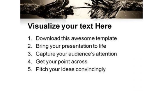Tension Toned Metaphor PowerPoint Themes And PowerPoint Slides 0711
