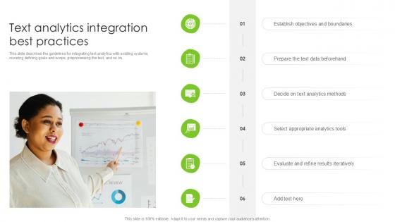 Text Analytics Integration Best Practices PPT Slide SS