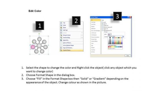 Text Boxes Demonstrating 7 Different Issues Ppt Circular Flow Diagram PowerPoint Templates