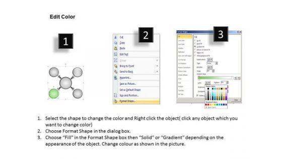 Text Boxes Illustrating Diverging Concept Chart Circular Flow Spoke Diagram PowerPoint Slides
