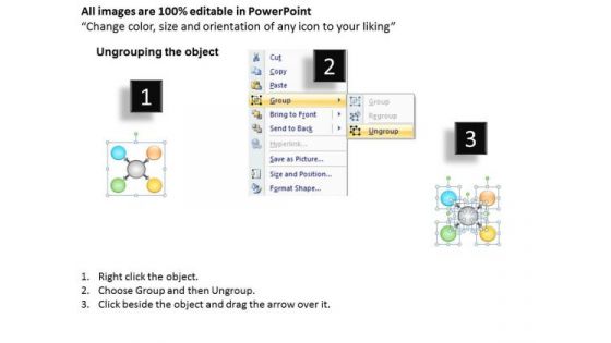 Text Boxes Illustrating Diverging Concept Processs And PowerPoint Templates