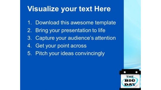 The Big Day Hanging Wall Calendar PowerPoint Templates And PowerPoint Themes 0912