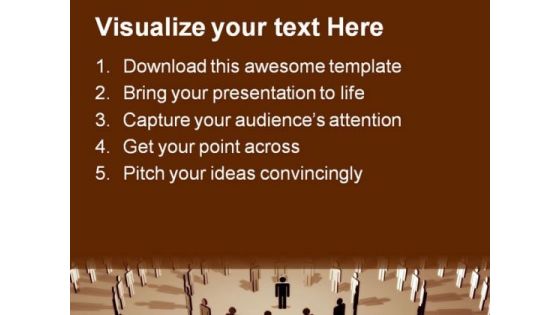 The Boss Unity People PowerPoint Templates And PowerPoint Backgrounds 0811