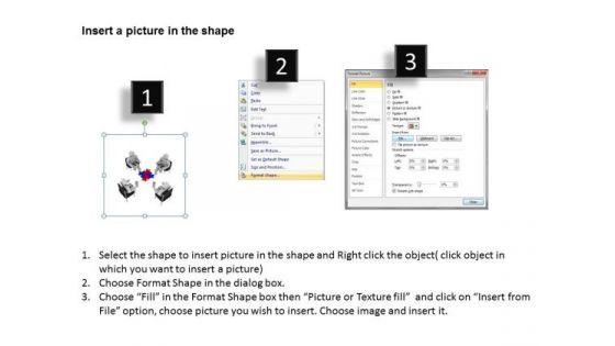 The Business People 3d Man With Colorful Puzzle PowerPoint Slides