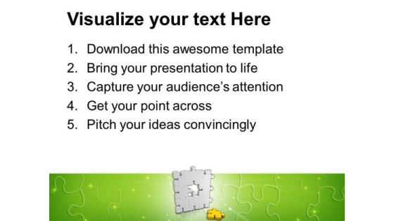 The Center Part Of Puzzle PowerPoint Templates Ppt Backgrounds For Slides 0113