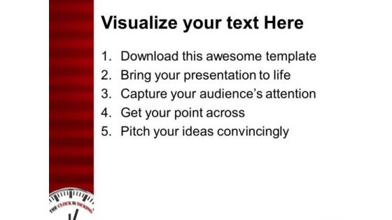 The Clock Is Ticking Deadline PowerPoint Templates Ppt Backgrounds For Slides 0313